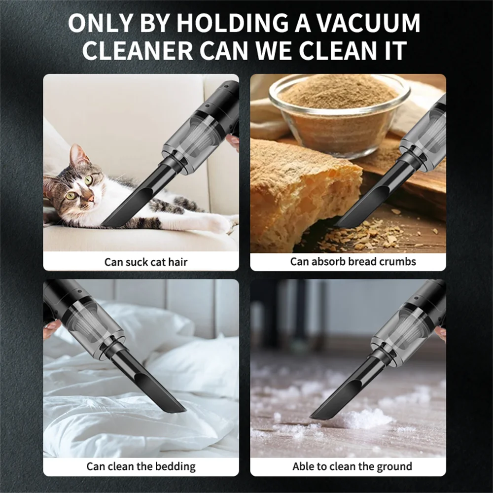 Portable Small Vacuum Cleaner for Multi Purpose Vehicles, Household Pump, Handheld Car Vacuum Cleaner