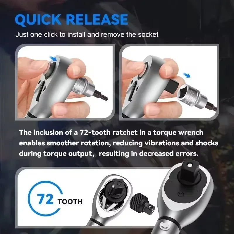 Torque Wrench 5-350N.m Freely Set Torque Value Square Drive Torque Wrench Professional Bicycle And Car Maintenance Tool