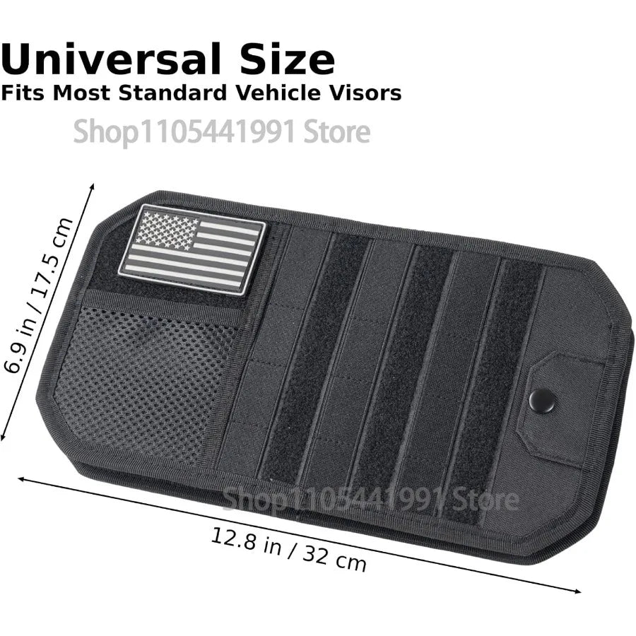 Tactical Car Sun Visor Organizer Fit Cars Trucks SUV Jeeps Patrols Car Sun Visor Organizer Fit Cars Trucks Suv Jeeps Patrols