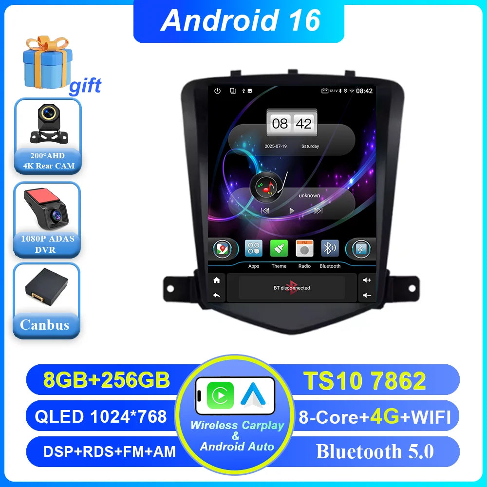 Android 16 Car Stereo for Chevy Cruze (2008-2012) - image 14