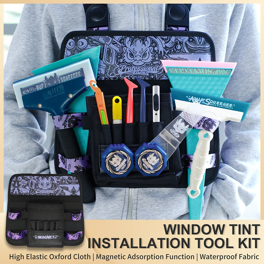 Waterproof Magnetic Tool Bag for Window Tinting & Detailing