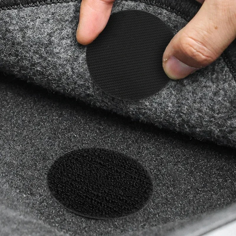 Hook-and-Loop Floor Mat Fixing Stickers, 1 to 25 Pairs