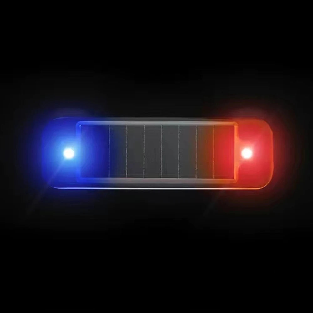 Mini Solar LED Dummy Car Alarm Light, Flashing Anti-Theft Warning Lamp