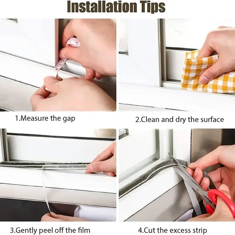32.8Ft Weather Stripping Seal Strip – Draft & Dust Blocker
