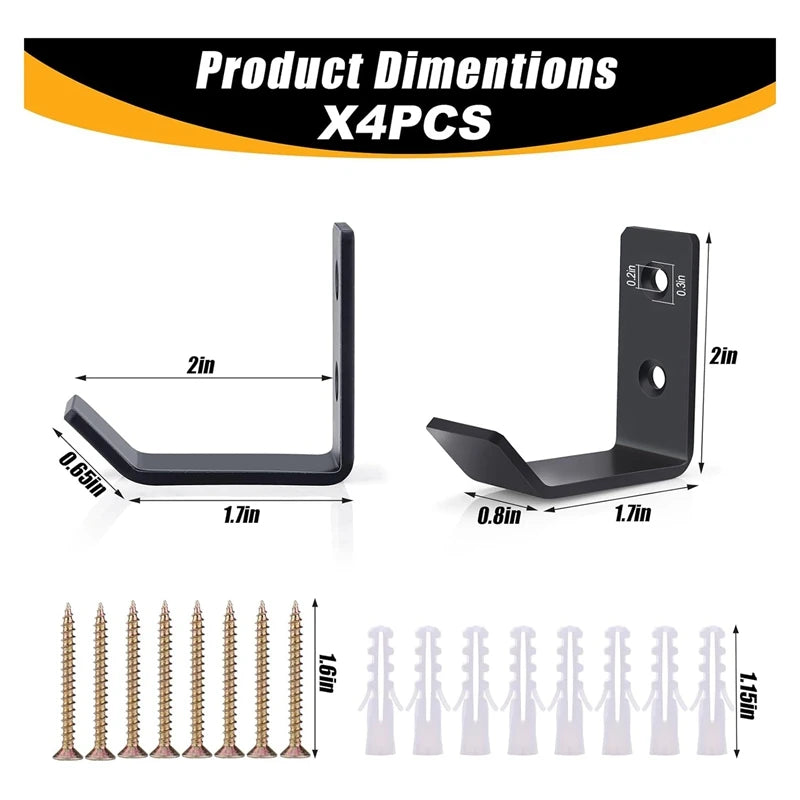 Jack Stands Wall Mount Organizer Storage Rack Hanger Hook Heavy Duty Holder
