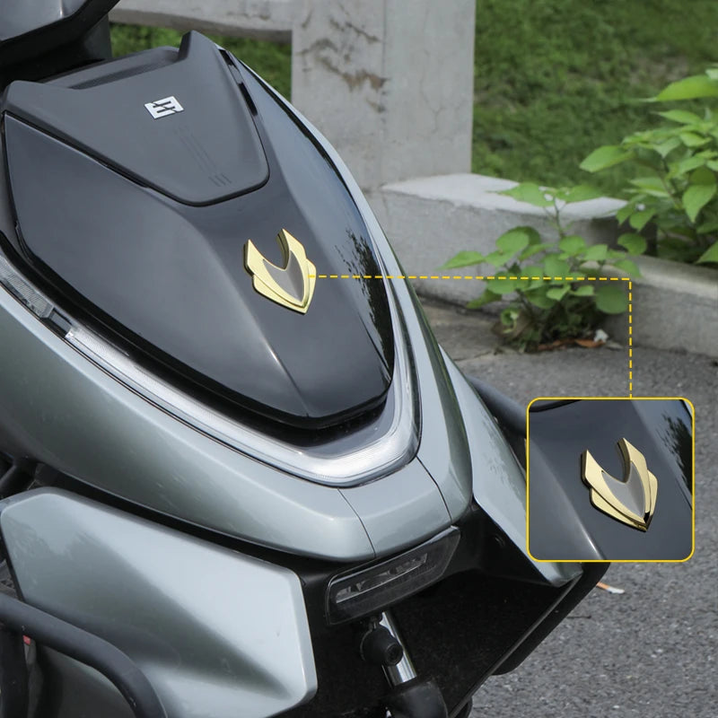 Personalized Stainless Steel Motorcycle Metal Sticker, Custom Text - view 4