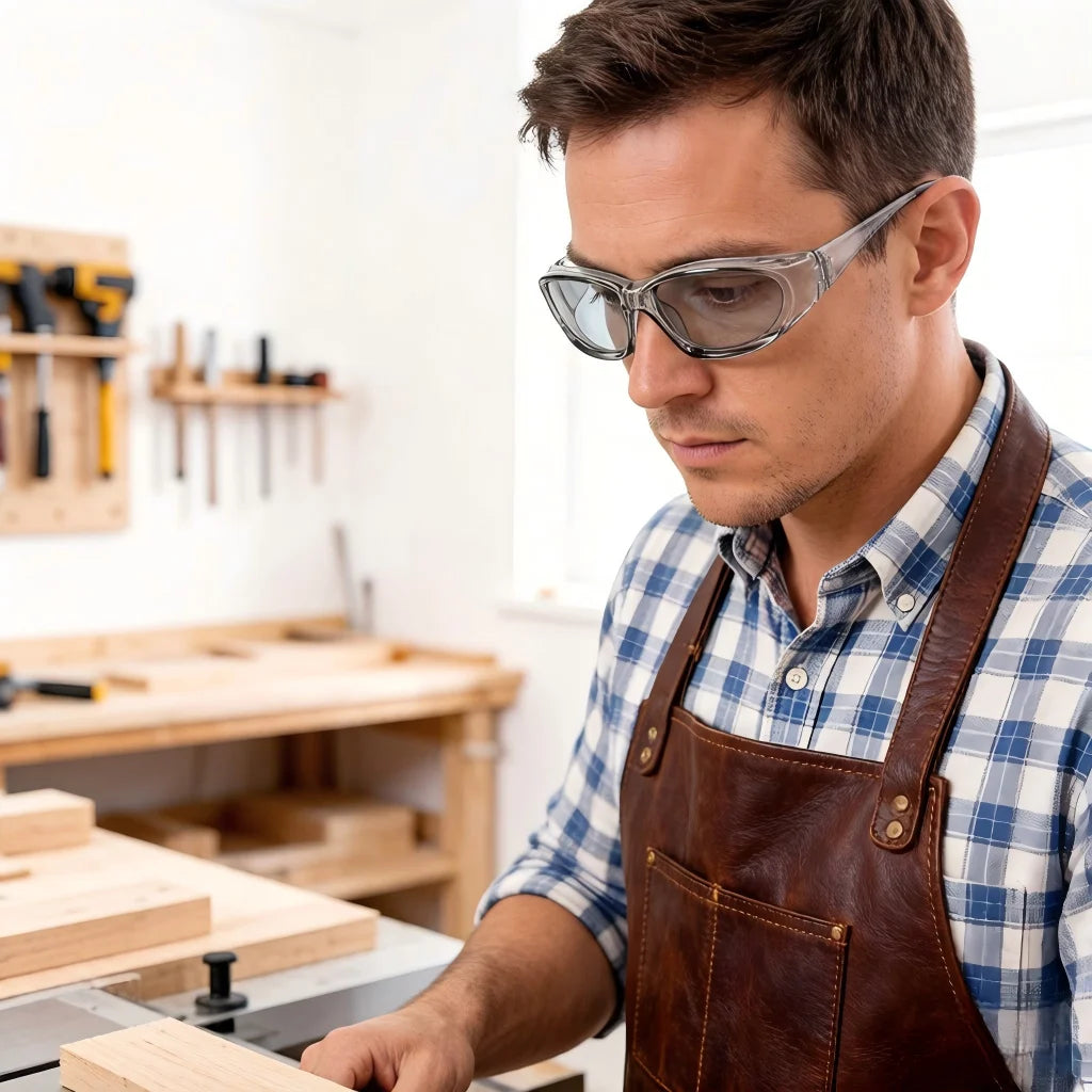 Scratch-Resistant Safety Glasses with Non-Slip Grips