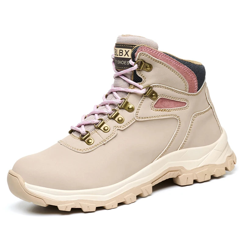 Steel Toe Safety Shoes Women Anti-Puncture Anti-Smash Non Slip Industrial Work Boots, Lightweight CE New Work Safety Shoes