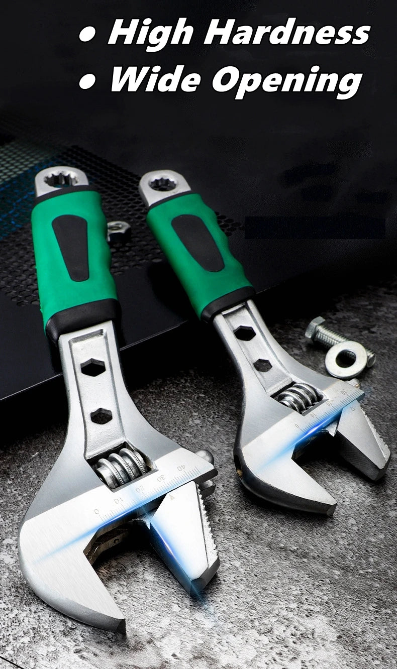 Adjustable Wrench Set - 8, 10, 12 Inch Multi-Purpose Hand Tool - image 5