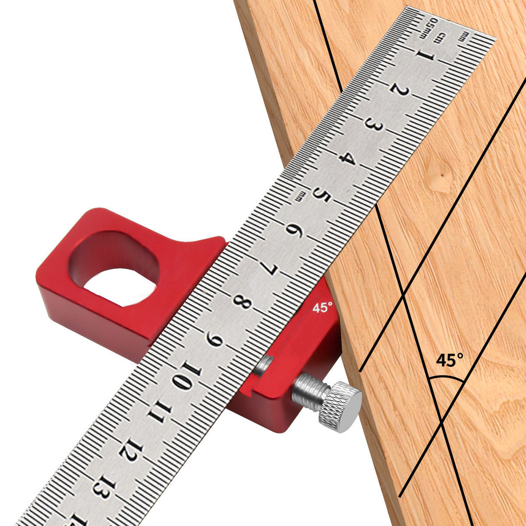 Precision Steel Ruler Positioning Block | Woodworking Measuring Tool - image 11