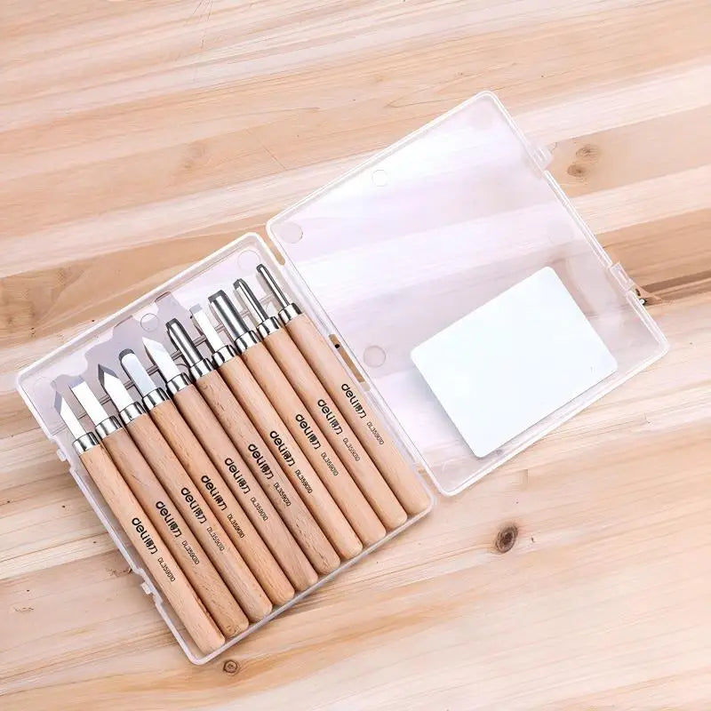 Wood Carving Chisels Set Basic Cutting Detailed Gouges Knife Kit for Craftsmanship