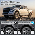 Mud Flaps For Ford F-150 F150 2021 2022 2023 2024 2025 F 150 Splash Guards Fender MudFlaps Front Rear Mudguards Car Accessories