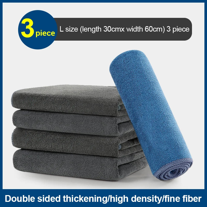 Thick Double Layer Microfiber Car Washing & Drying Towels