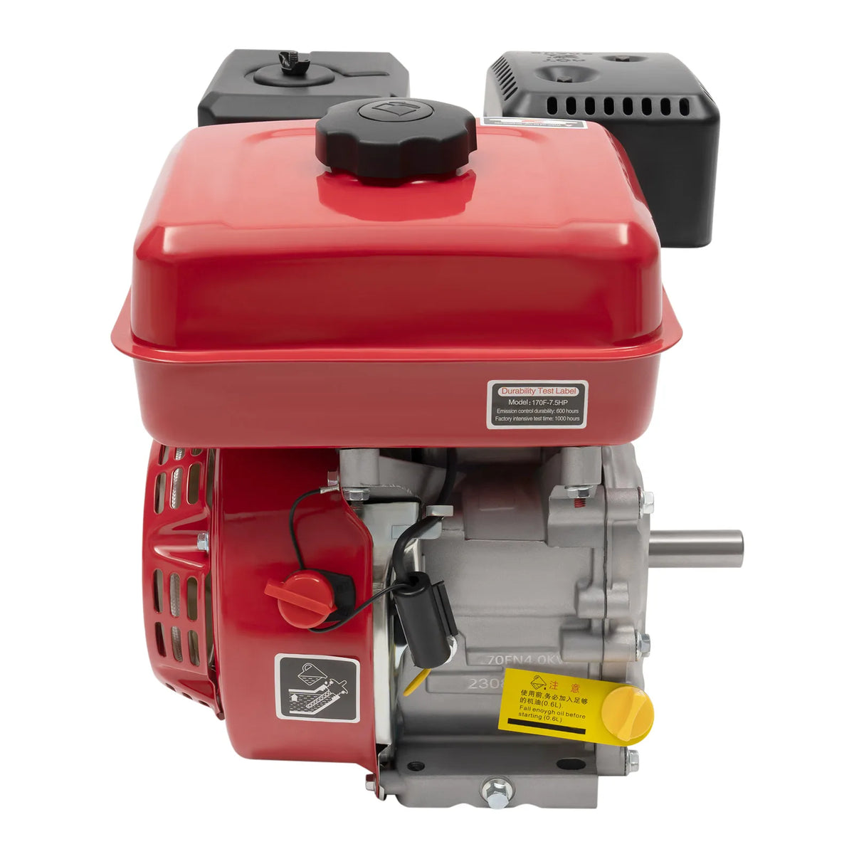 212cc 7.5HP 4-Stroke Gas Engine with Recoil Start for Pumps and Karts