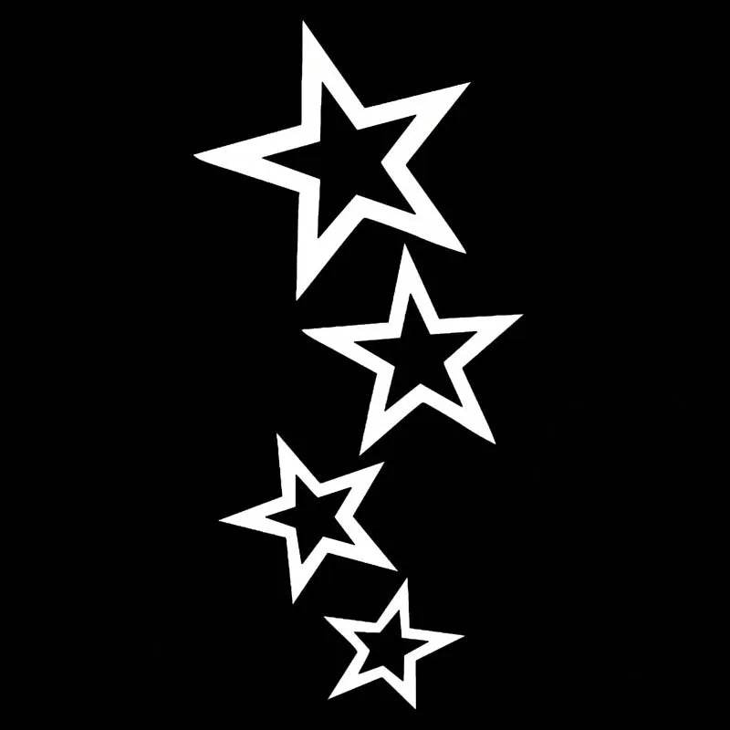 Five-Pointed Star Car Decoration Sticker, Simple Vinyl Decal - view 7