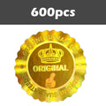 Holographic Tamper-Evident Seal Stickers with Crown Pattern