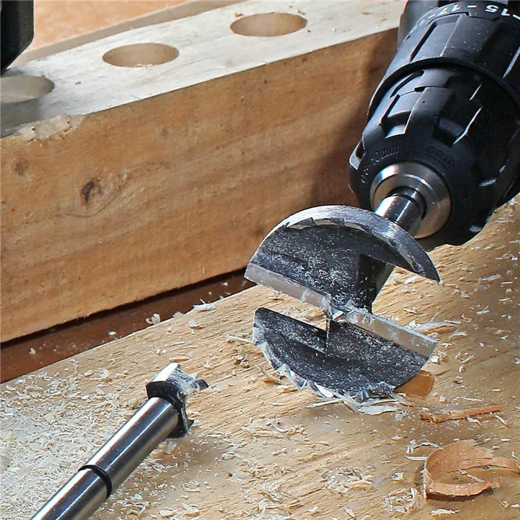 Versery 1Pc 6mm-100mm Forstner Woodworking Tools Hole Saw Hinge Boring Drill Bits Round Shank High Carbon Steel Cutter