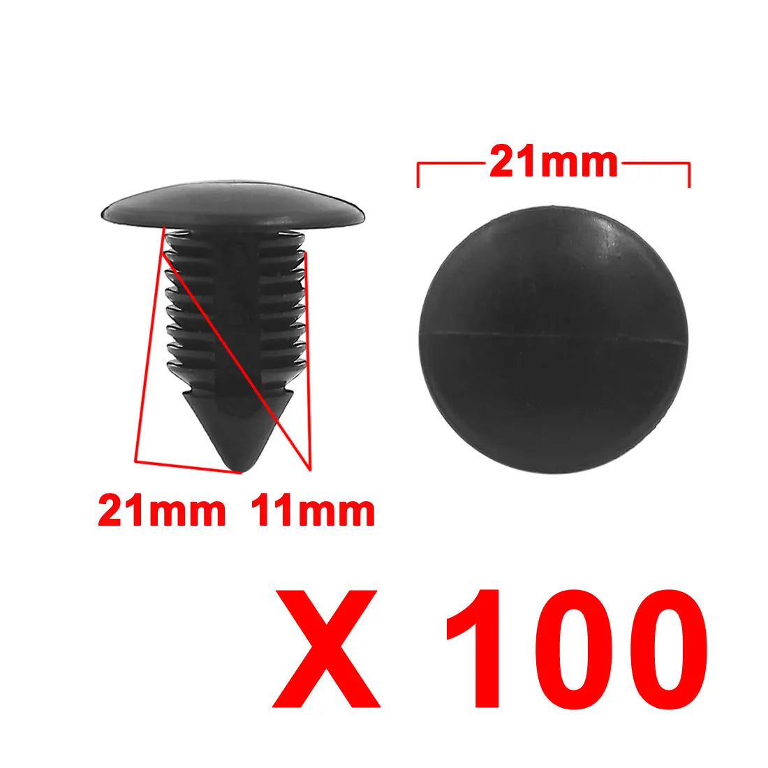 Durable 9mm Plastic Door Bumper Rivet Clips for Car Interior - image 17