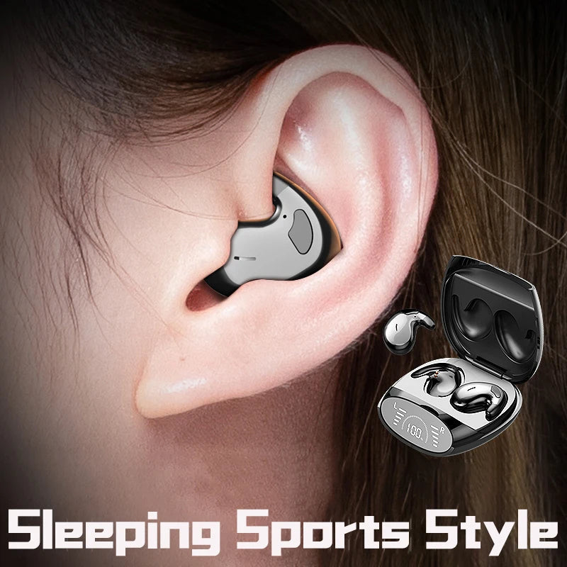 SK Ultra-Thin Wireless Sleep Earbuds, Bluetooth 5.3
