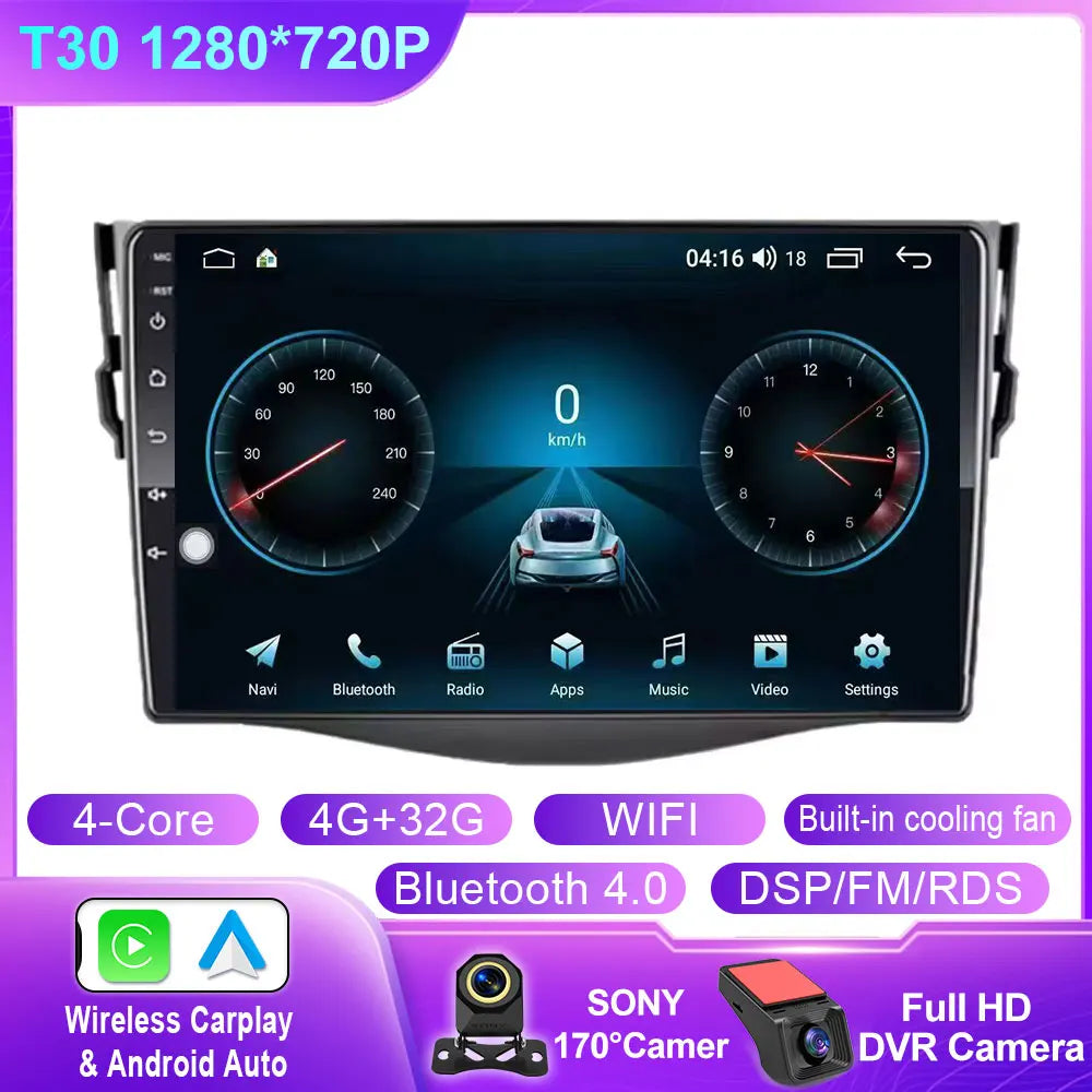 9-Inch Touchscreen Toyota RAV4 Android GPS Carplay Stereo 2005-2013 - image 18