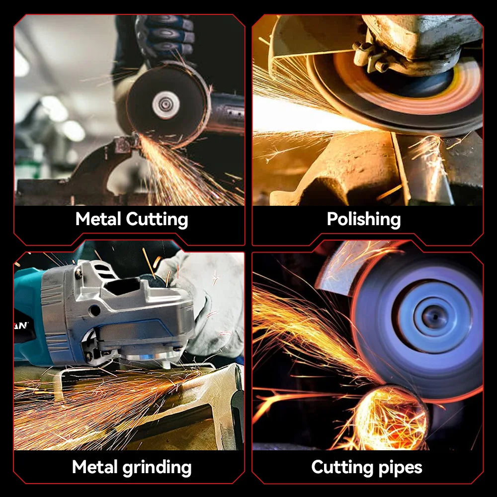 Cordless Angle Grinder 125mm 6-Speed Brushless for Makita 18V Battery - image 19