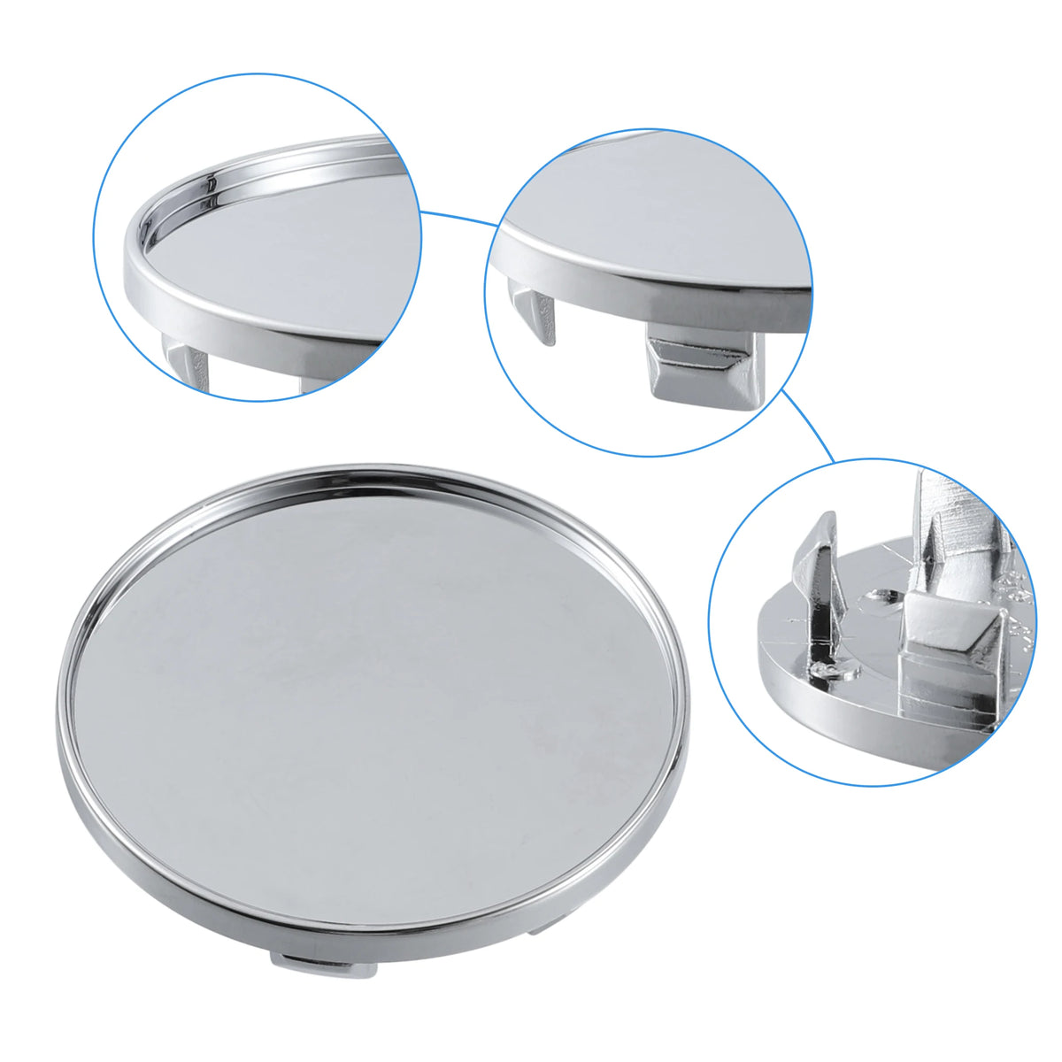 X Autohaux Universal Wheel Center Caps, 53-75mm 4-Pack - image 31