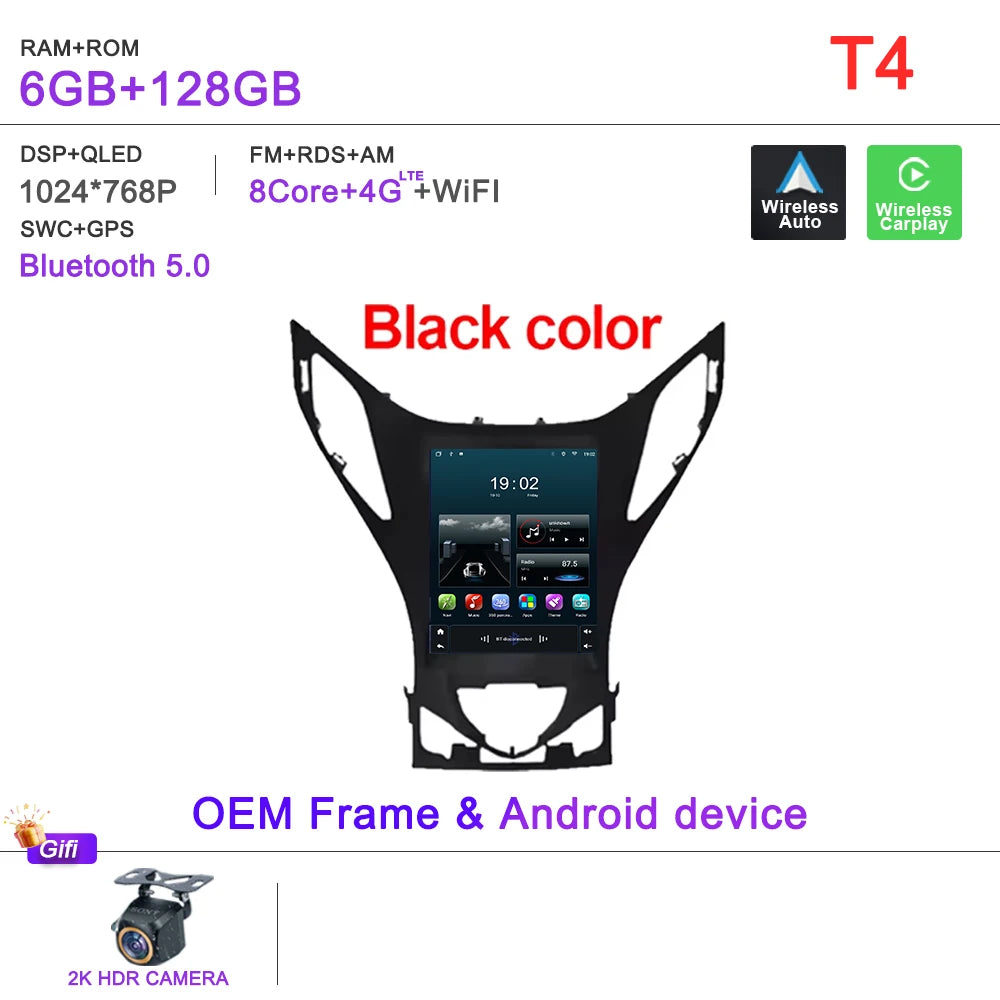 9.7" Android Car Multimedia Player GPS for Hyundai Azera - image 10