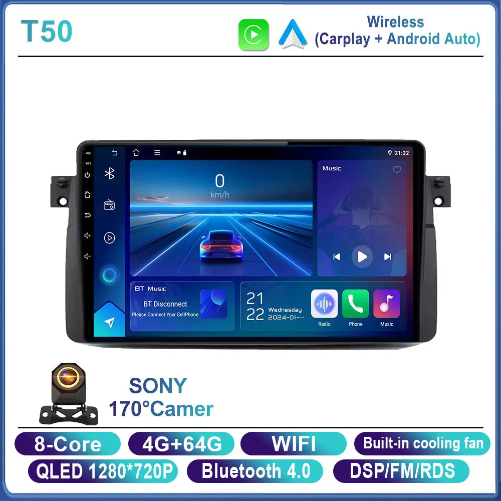 For BMW E46 M3 X5 1998-2006 Android Car Stereo 9" Touchscreen - image 19