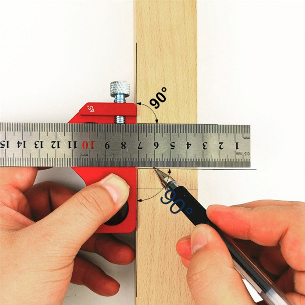 Precision Steel Ruler Positioning Block | Woodworking Measuring Tool - image 13