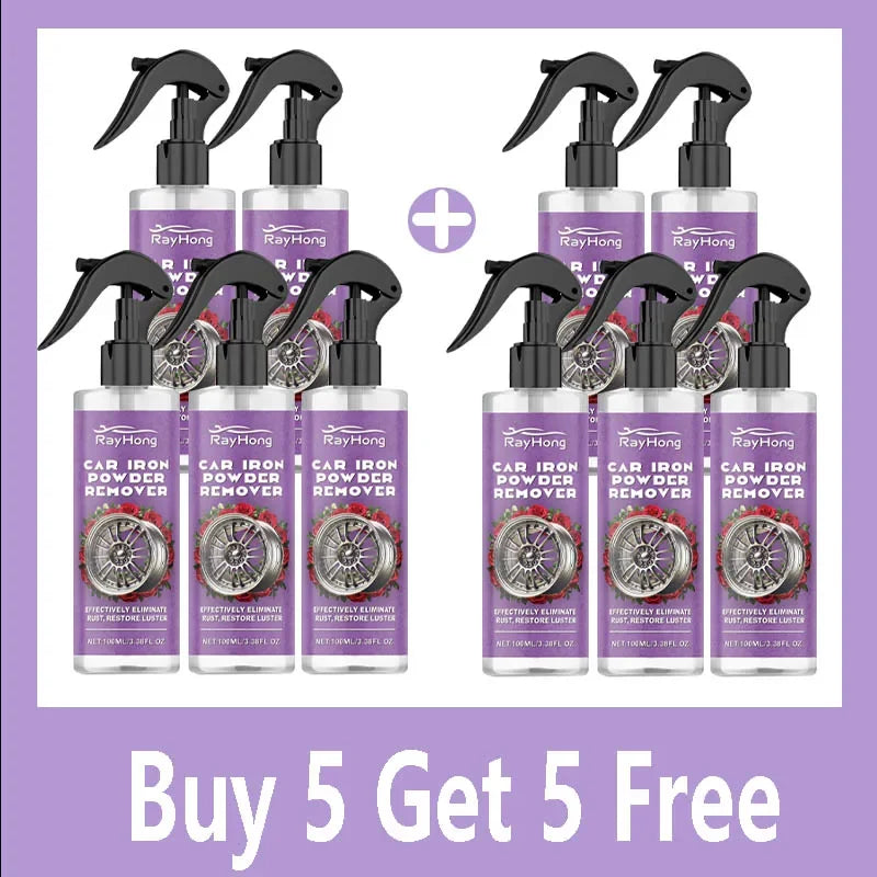 Iron Powder Remover Spray for Car Paint and Wheels