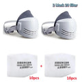 Dust Mask +20pcs Filter Cotton Respirator Half Face Dust-proof Mask Anti Industrial Construction Dust Haze Fog Safety Gas Mask