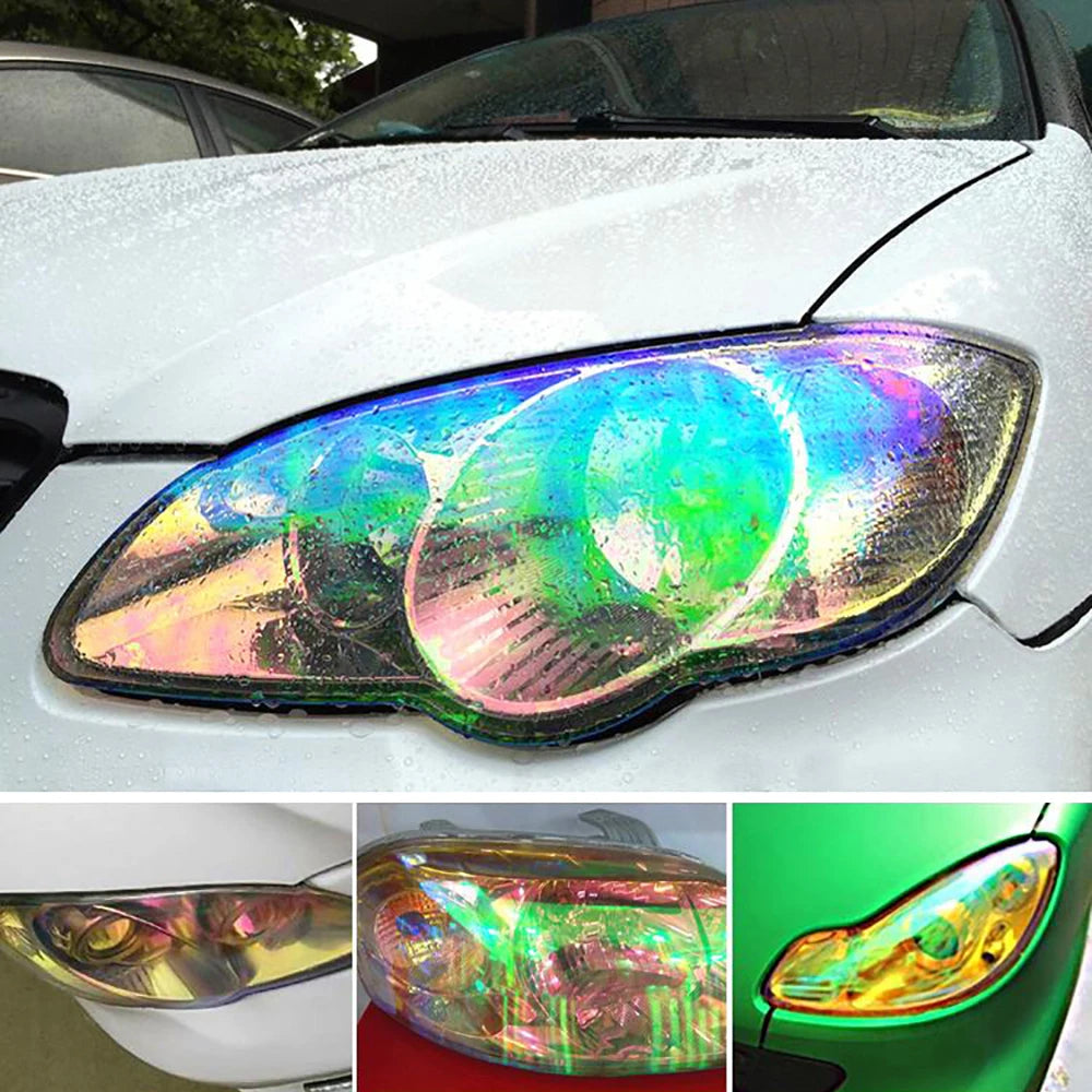 Chameleon Color Change Headlight Taillight Vinyl Film Sticker 30x100cm - image 5