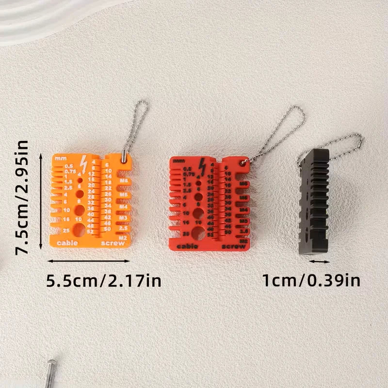 Wire Gauge Screw Size Measuring Tool, Portable Thickness Gauge - image 3