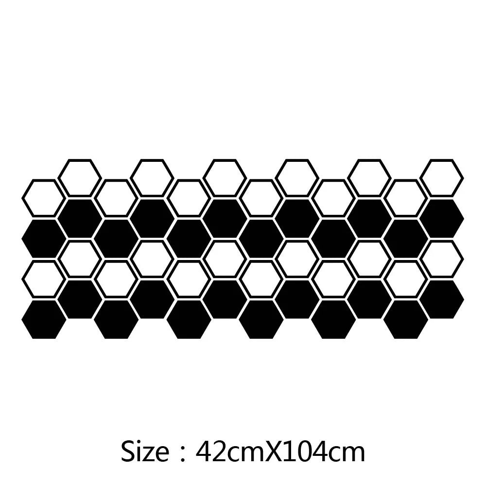 Honeycomb Pattern Car Side Vinyl Sticker for Body Panels