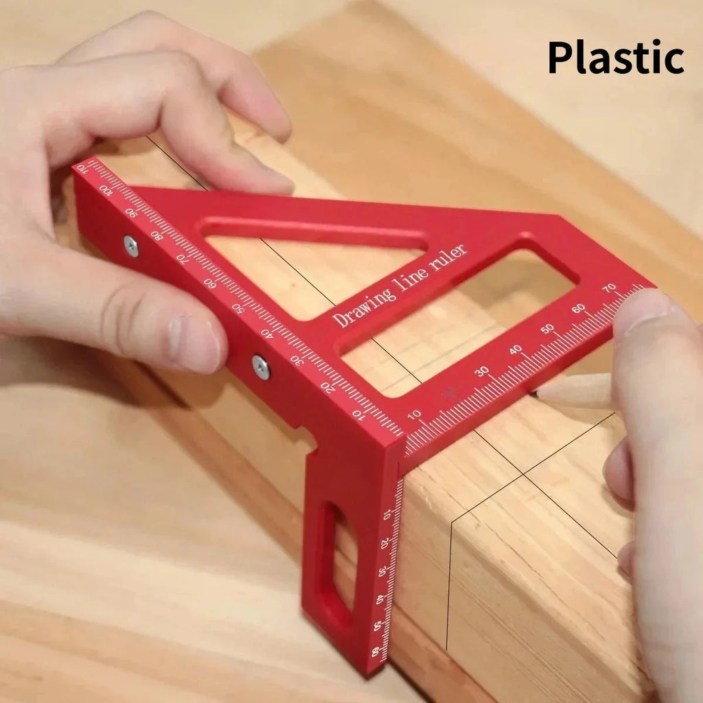 Multi-Angle Carpenter Square Protractor – 45/90 Degree Ruler