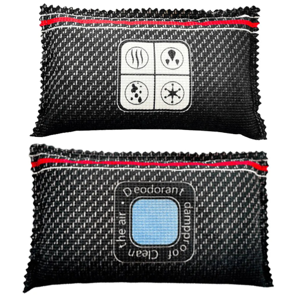 Reusable car dehumidifier bag, large moisture absorber pad for windscreen misting
