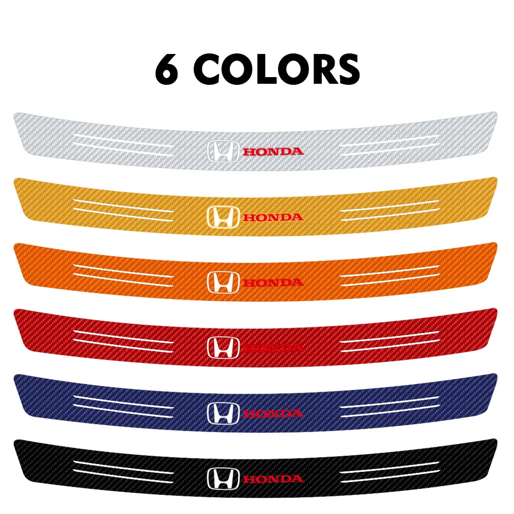 Carbon Fiber Rear Trunk Bumper Guard for Honda Fit Civic Jazz Accord - image 13