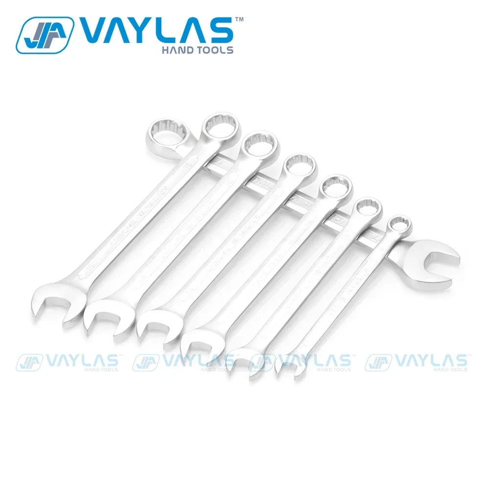 6-32mm Chrome Vanadium Combination Wrench Set - Open Box End - image 2