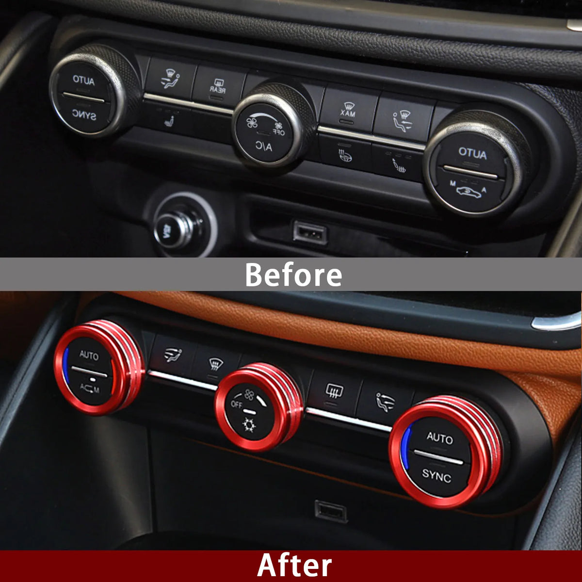 Carbon Fiber Interior Trim Stickers for Alfa Romeo Giulia and Stelvio