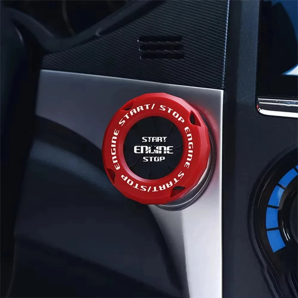 Rotating Start Stop Button Protective Cap for Car and Motorcycle - view 15