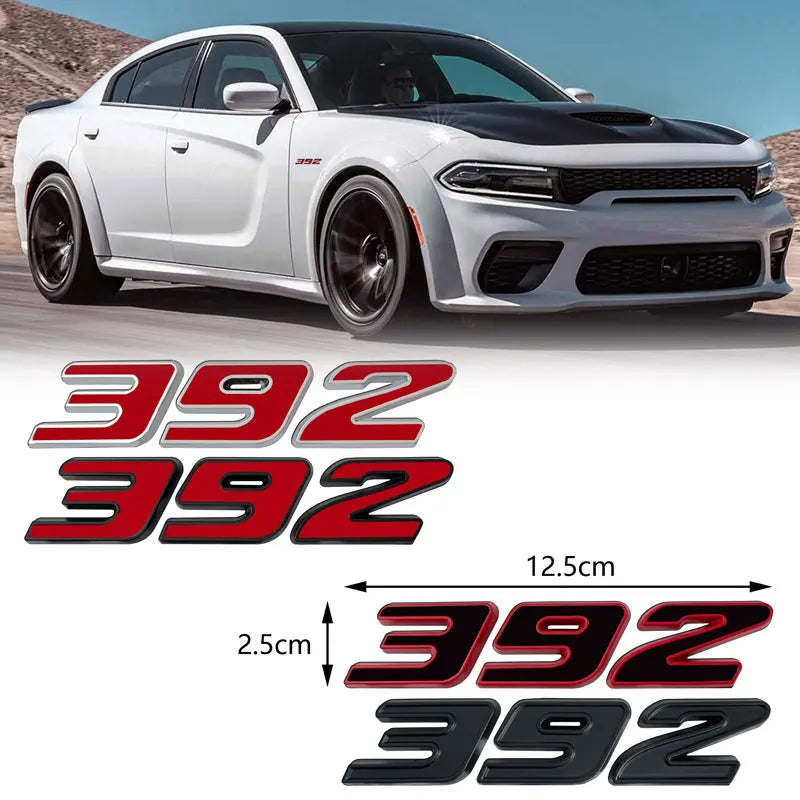 3D Metal Engine Size Car Sticker for Dodge, Jeep, Ford and Toyota