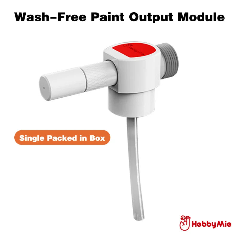 Wash-Free Modular Airbrush Kit, No-Clean Spray Gun for Model Hobby Painting