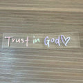 Trust In God Rearview Mirror Car Decal