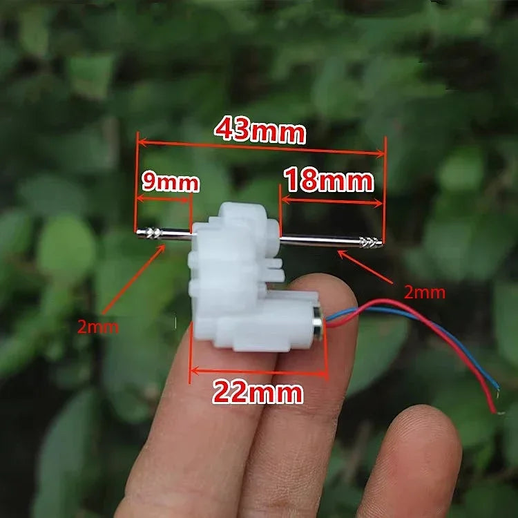 Mini Coreless DC Gear Motor 1.5V-5V 390RPM for DIY Projects - image 5