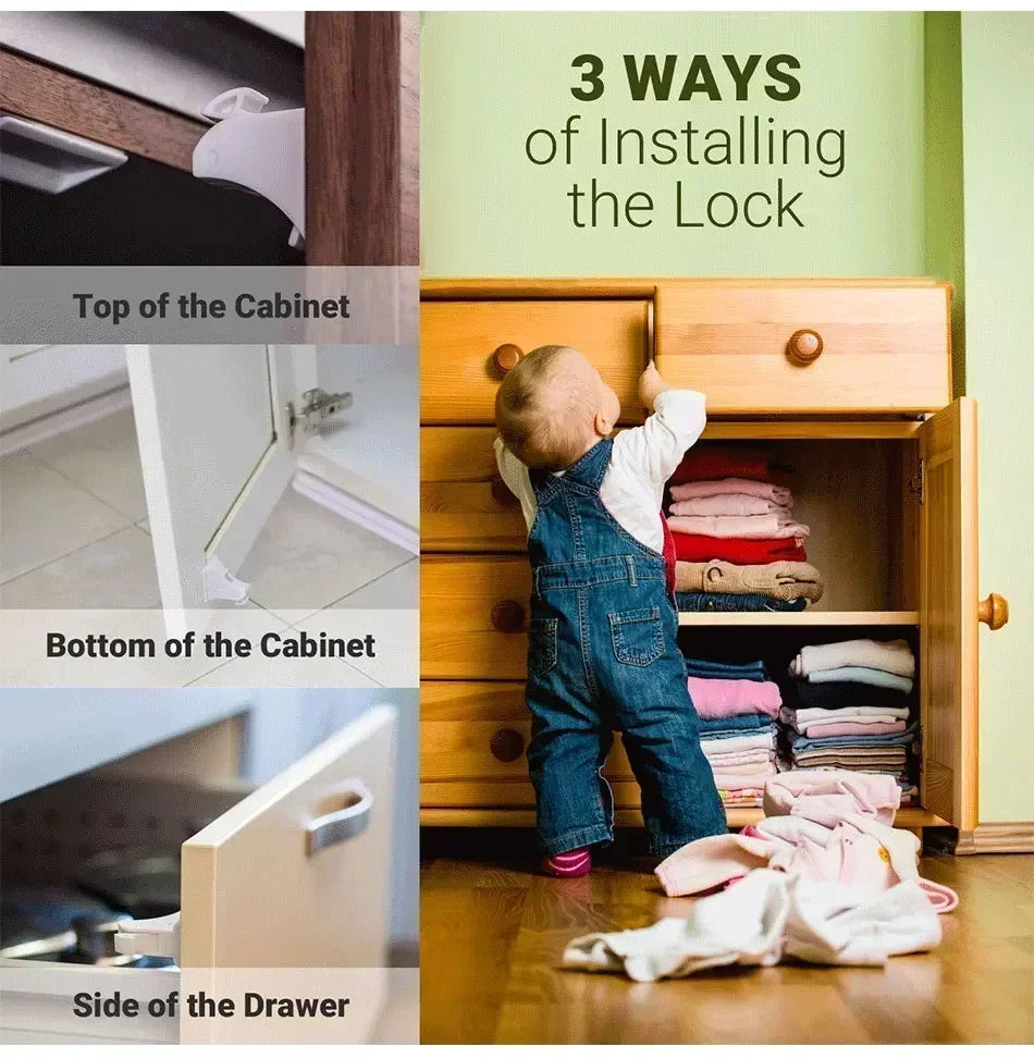 Magnetic Invisible Child Safety Locks for Drawers & Cabinets - image 9