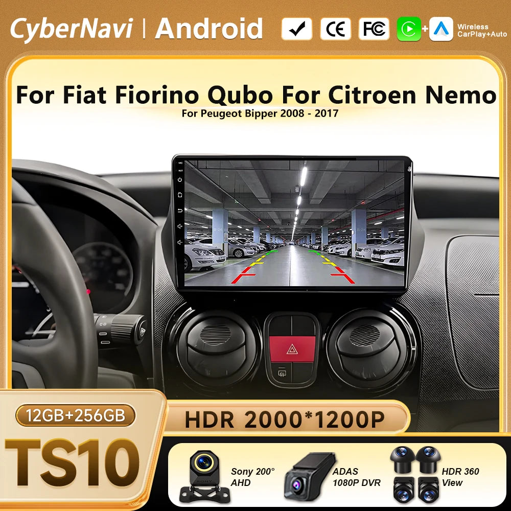 Android 16 Car Multimedia Player for Fiat Citroen Peugeot