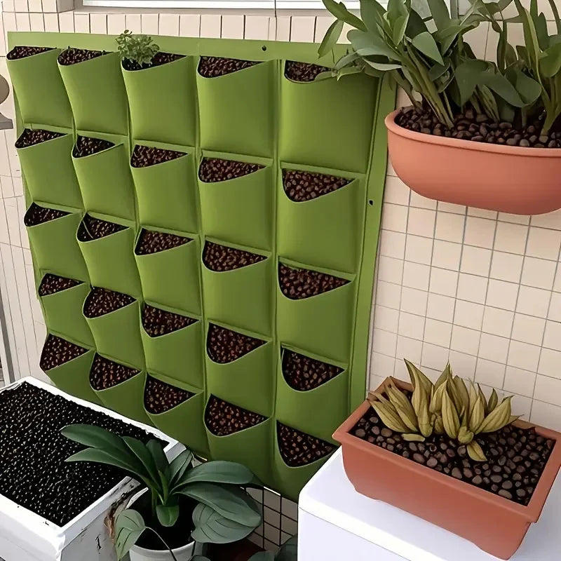 18-Pocket Vertical Garden Planter – Wall-Mounted Bag