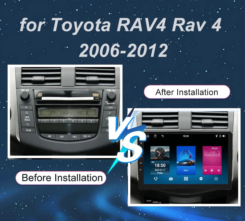 Toyota RAV4 2006-2016 Android Auto Car Stereo GPS Multimedia Player - image 2