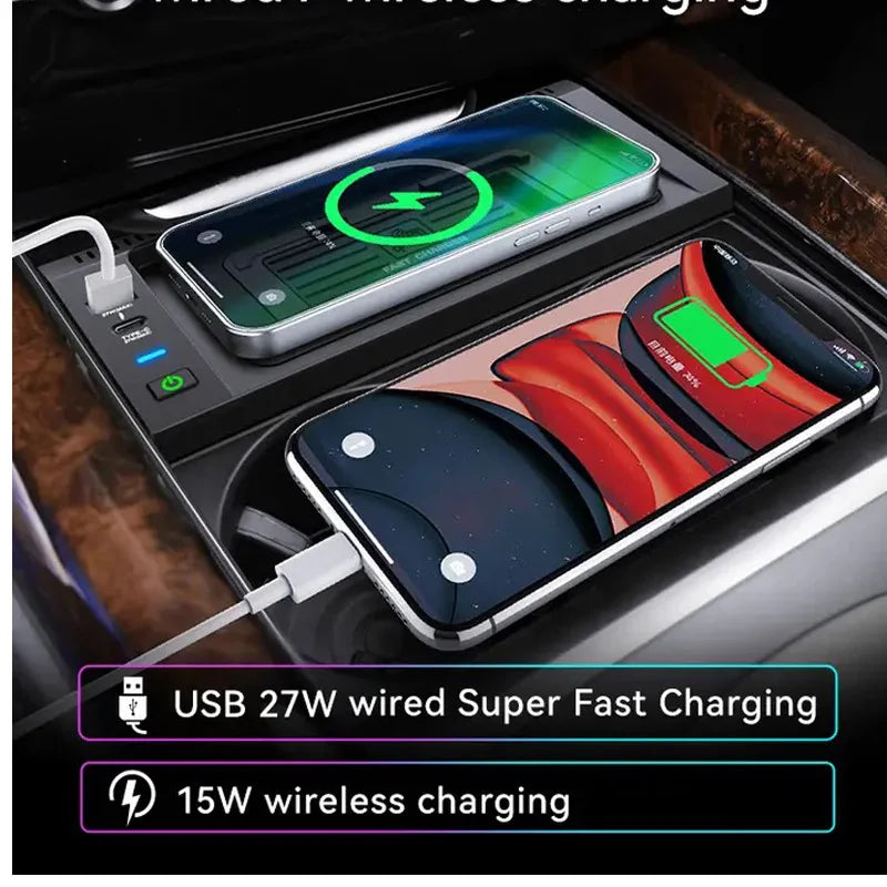 BMW X5 X6 Wireless Fast Phone Charger (2014-2018) - image 5