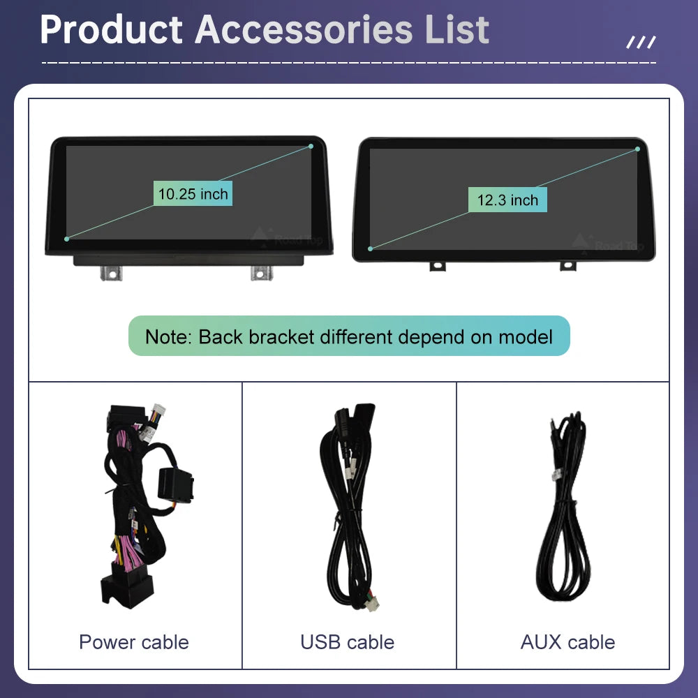 10.25" Wireless CarPlay & Android Auto Touch Screen for BMW X5/X6 - image 6